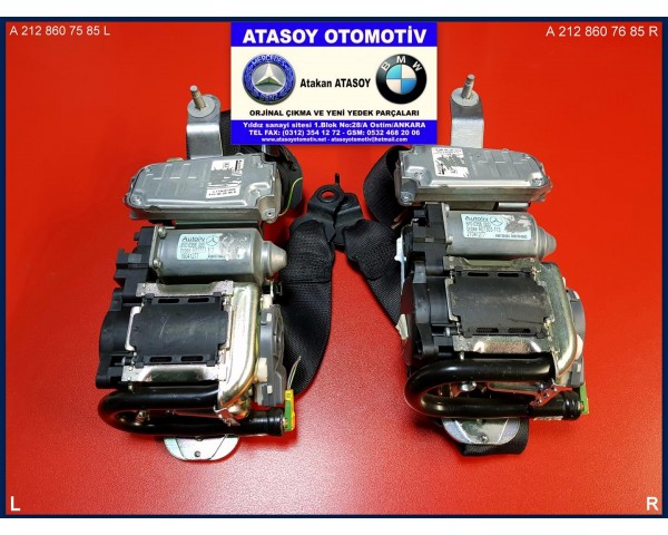 MERCEDES W212 SOL ÖN EMNİYET KEMERİ 2128600786 2128609185 2128608585 2128607585 2128606585 2128604985 , 2128609385 2128608785 , 2128607785 2128606785 2128605185 , 2188602185